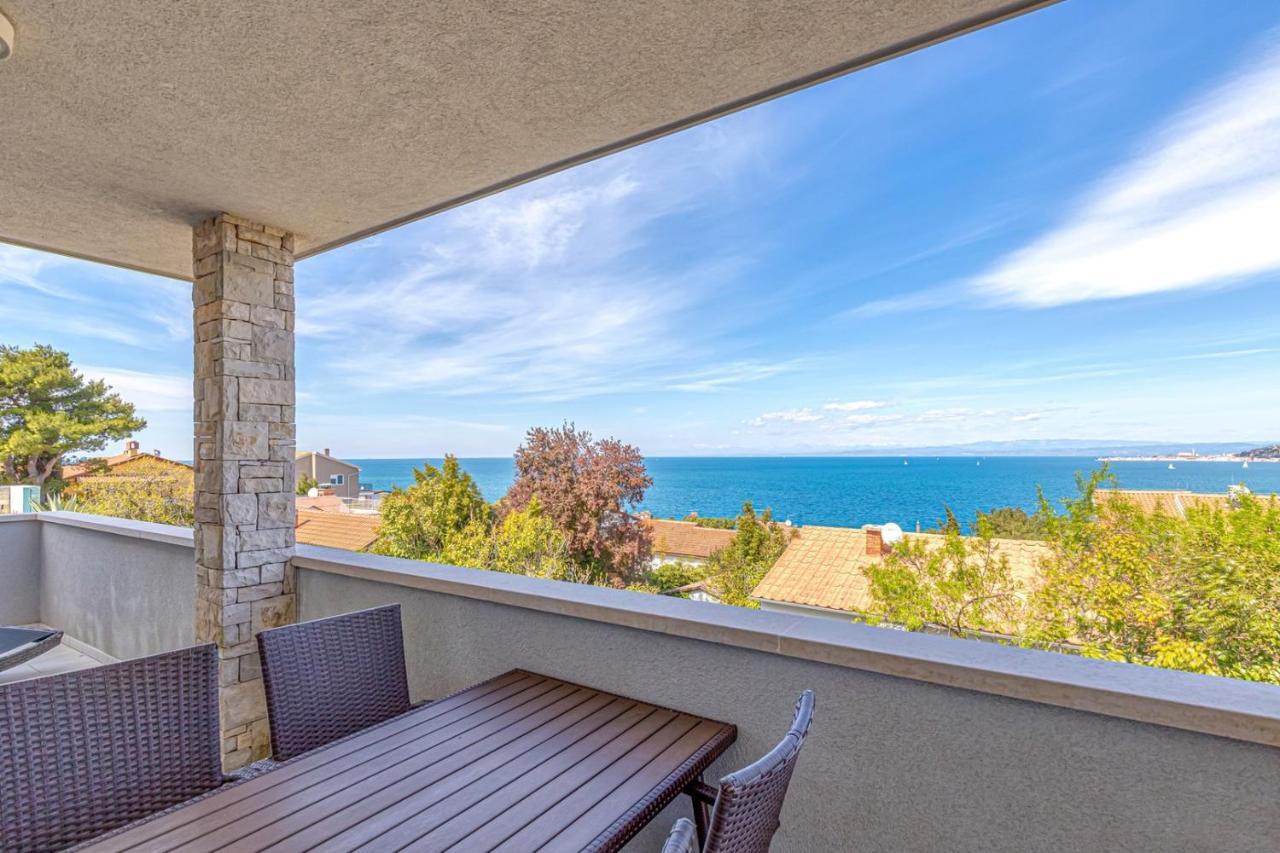 Villa Milena With Pool And Sea View 克尔维尼维赫 外观 照片