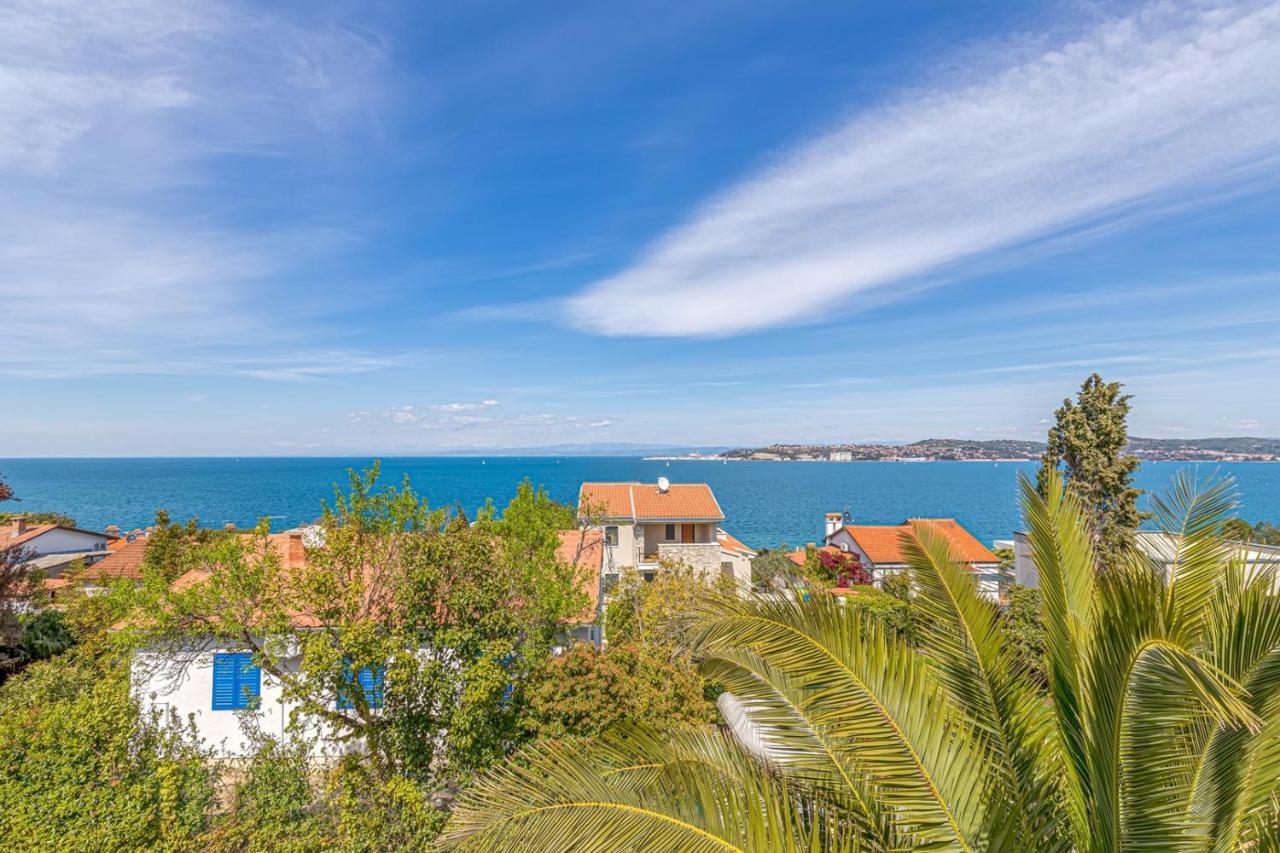 Villa Milena With Pool And Sea View 克尔维尼维赫 外观 照片