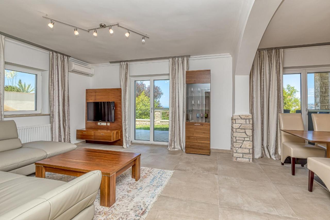 Villa Milena With Pool And Sea View 克尔维尼维赫 外观 照片